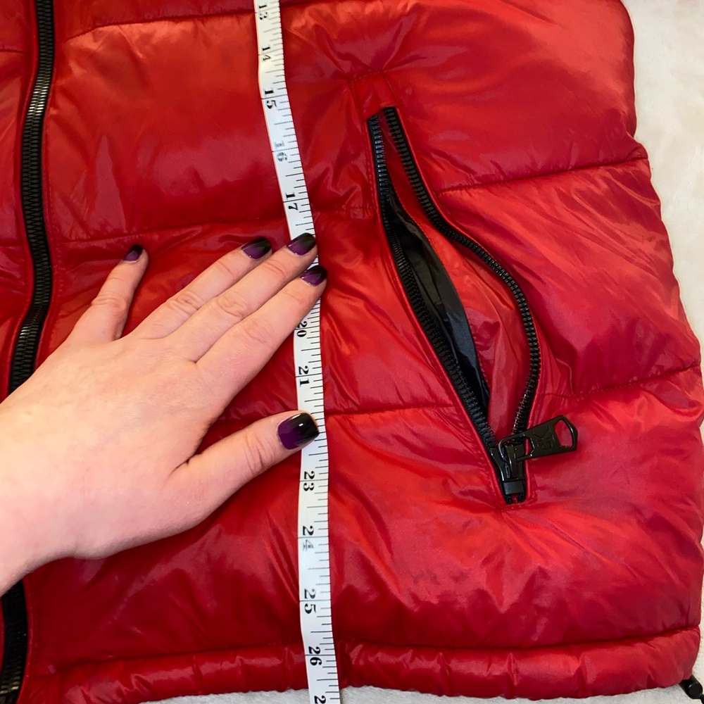 Calvin Klein Red Puffer Jacket Size XL - Picture 15 of 16